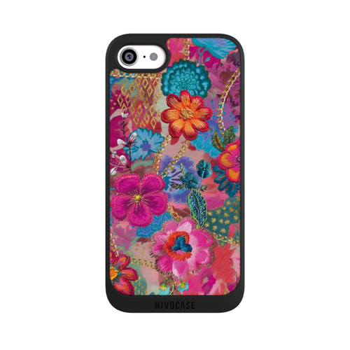 Apple iPhone SE (2022) NIVOpure Patchwork Blumen Mit KI