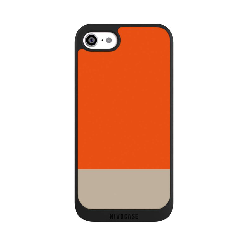 iPhone SE 2022 NIVOpure Orange and Beige Color Combination