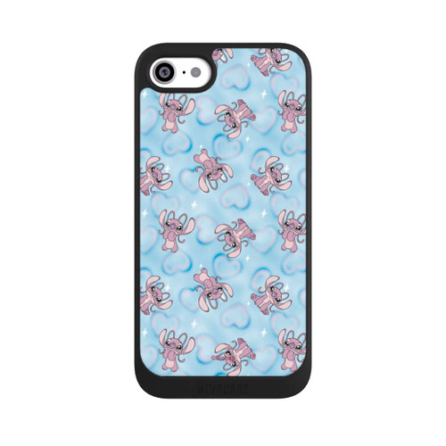 Apple iPhone SE (2022) NIVOpure Lilo &amp; Stitch Angel Pattern Blue Hearts
