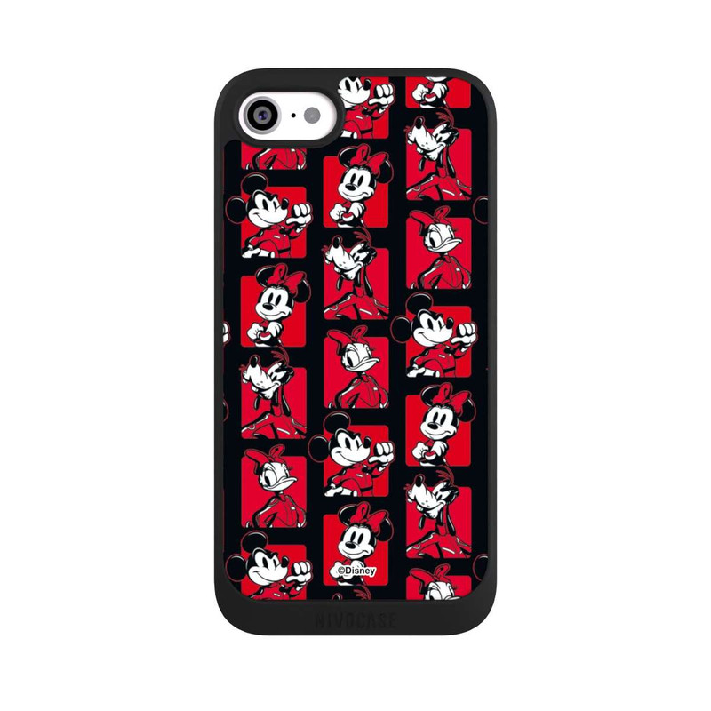 iPhone SE 2022 NIVOpure Mickey Mouse Rally Pattern Red