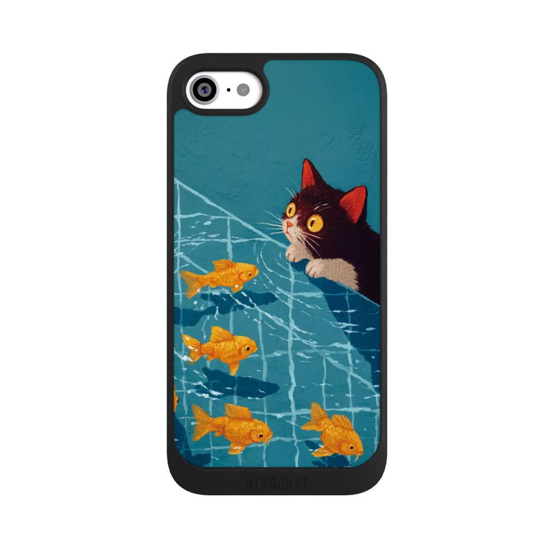 iPhone SE 2022 NIVOpure Die Katze im Pool mit KI
