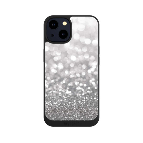Apple iPhone 14 NIVOpure Pluie de Paillettes Argentées Look