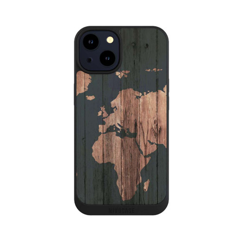 Apple iPhone 14 NIVOpure Wooden World Map