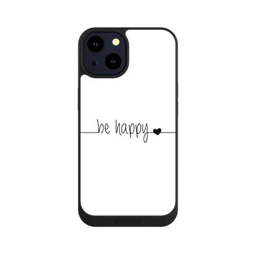 Apple iPhone 14 NIVOpure Be Happy Weisser Hintergrund