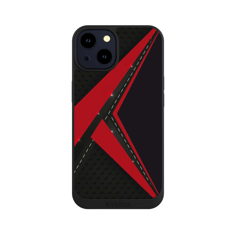 iPhone 14 NIVOpure Carbon for Men - Red