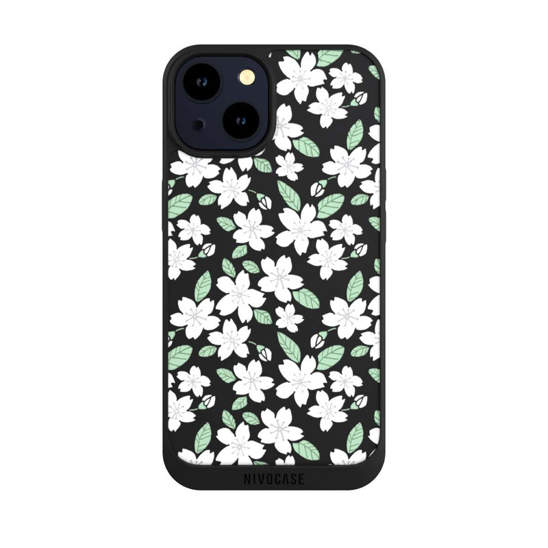 iPhone 14 NIVOpure White Flowers transparent