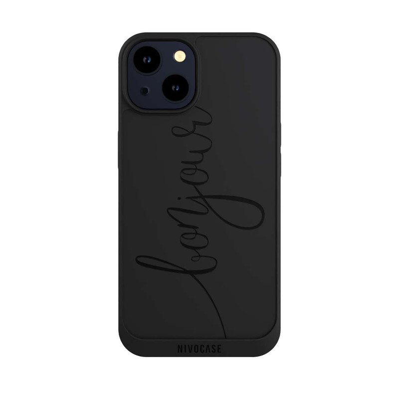 iPhone 14 NIVOpure Bonjour Noir sans Fond