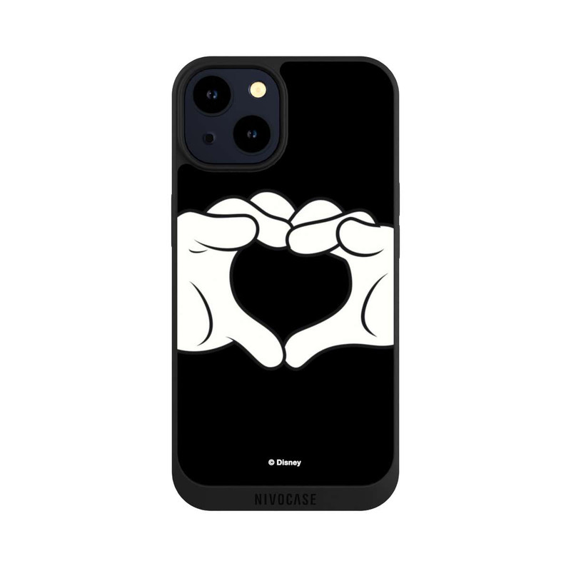 iPhone 14 NIVOpure Cœur Mains Mickey et Minnie