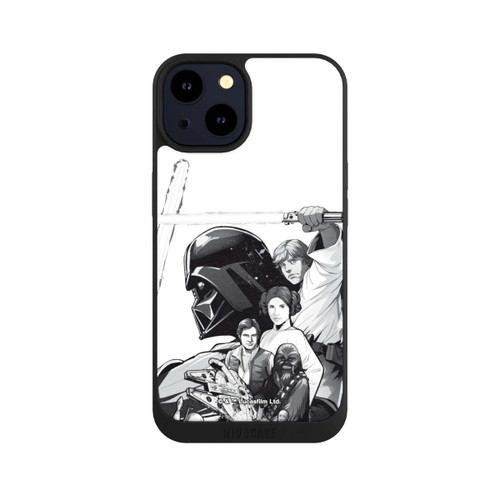 Apple iPhone 14 NIVOpure StarWars Charaktere - Schwarz-Weiß
