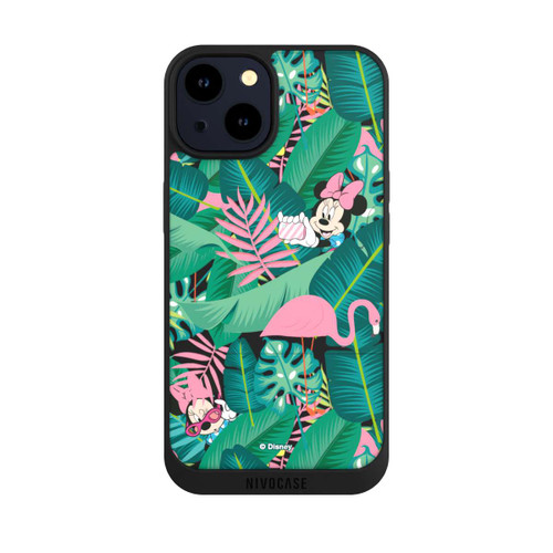 Apple iPhone 14 NIVOpure Minnie Summer Palmblätter ohne Hintergrund