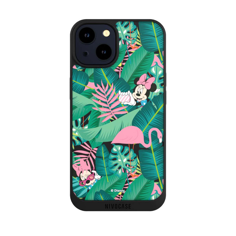 iPhone 14 NIVOpure Minnie Été Feuilles de Palmier sans Fond