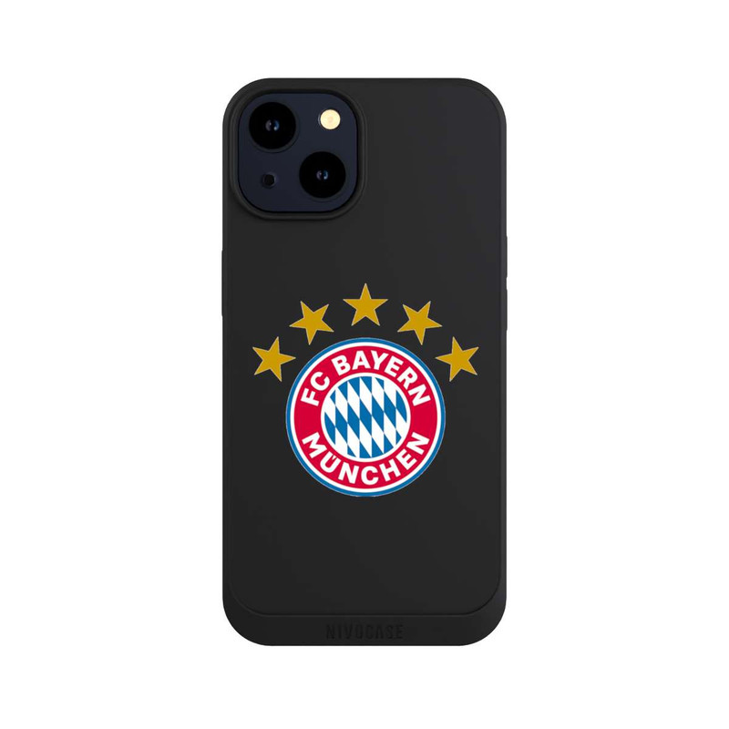 iPhone 14 NIVOpure Logo FCB avec Étoiles - sans Fond