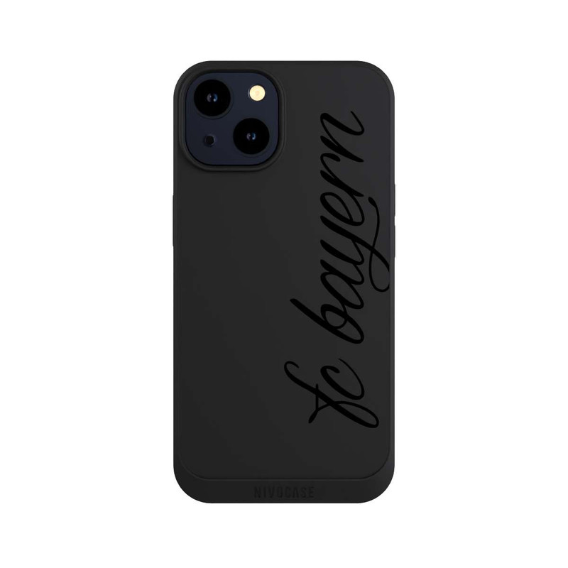 iPhone 14 NIVOpure Schwarzes FCB Girlmotiv - ohne Hintergrund