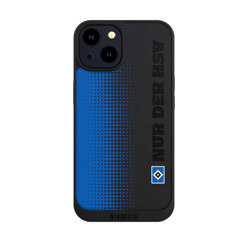 iPhone 14 NIVOpure Nur der HSV - Rautenraster Blau - ohne Hintergrund