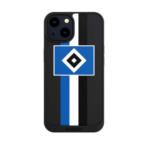 Apple iPhone 14 NIVOpure HSV Streifen - Blau-Weiß-Schwarz - ohne Hintergrund