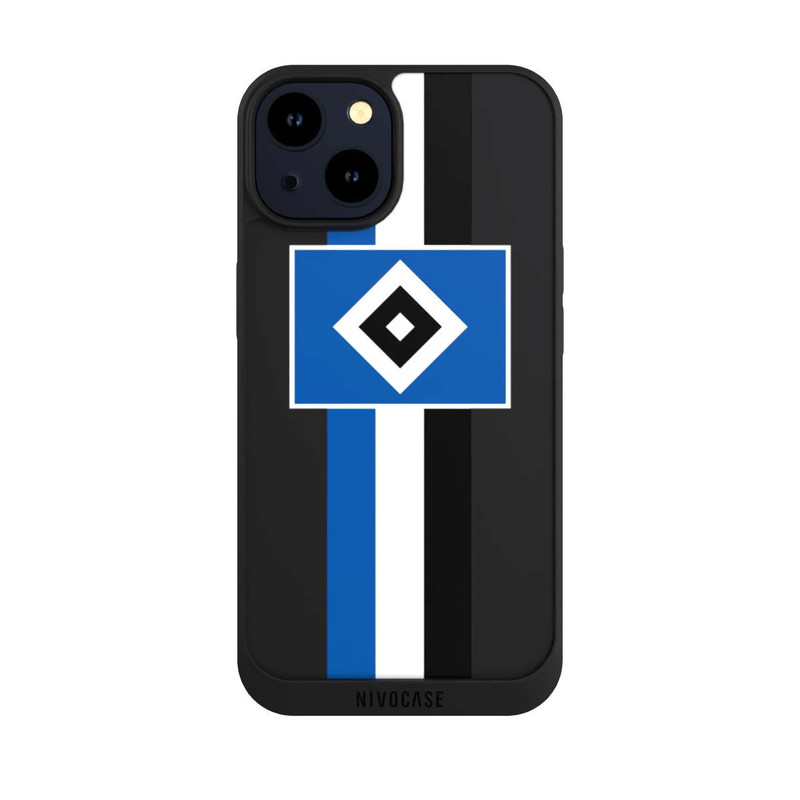 iPhone 14 NIVOpure HSV Streifen - Blau-Weiß-Schwarz - ohne Hintergrund