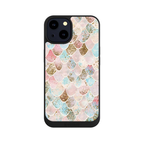 Apple iPhone 14 NIVOpure Glitzer Look Meerjungfrau Muster
