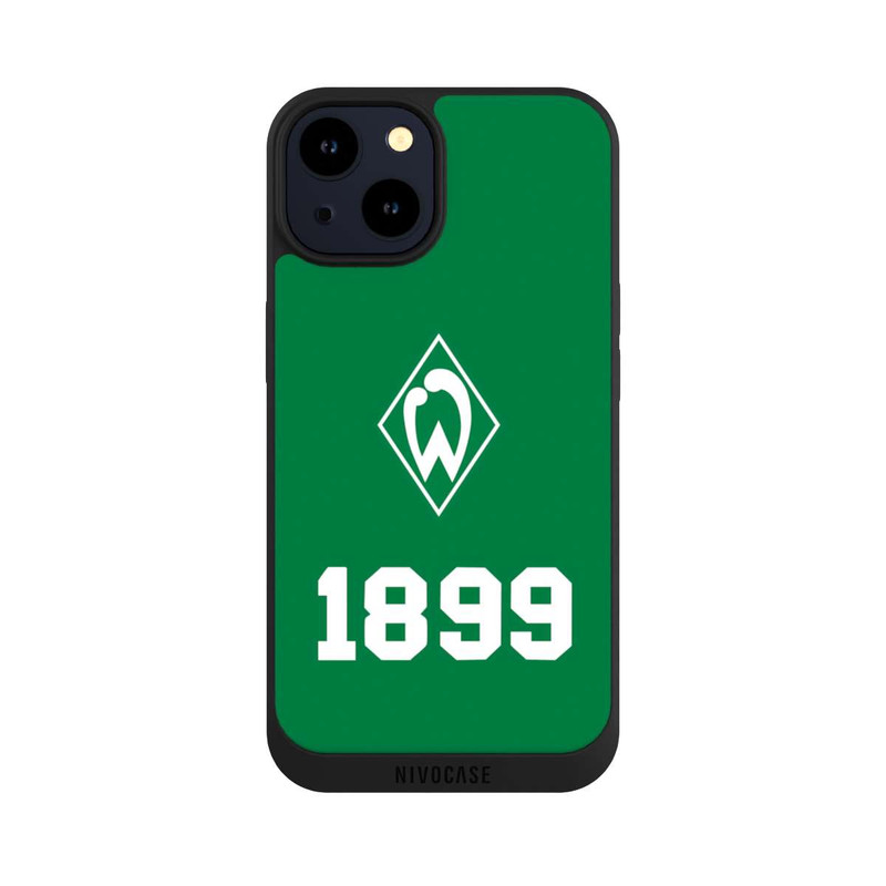iPhone 14 NIVOpure 1899 Grün-Weiß Lebenslang Grün - Werder Bremen