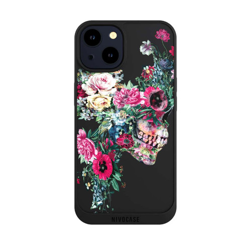 Apple iPhone 14 NIVOpure Flower Skull transparent