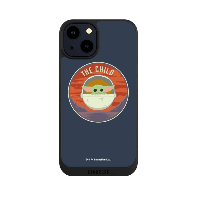 iPhone 14 NIVOpure The Child Badge bleu
