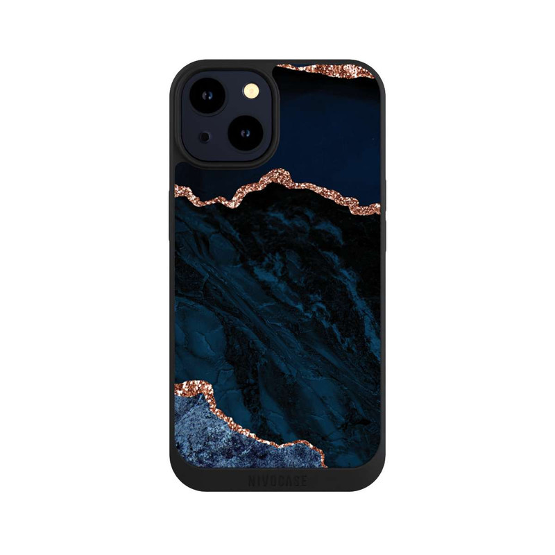 iPhone 14 NIVOpure Nacht Blau Marmor Landschaft