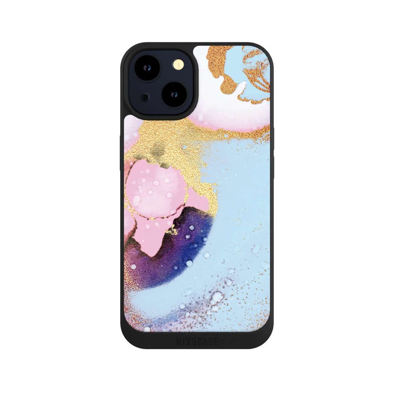 iPhone 14 NIVOpure Pastell Glamour Tintenstruktur