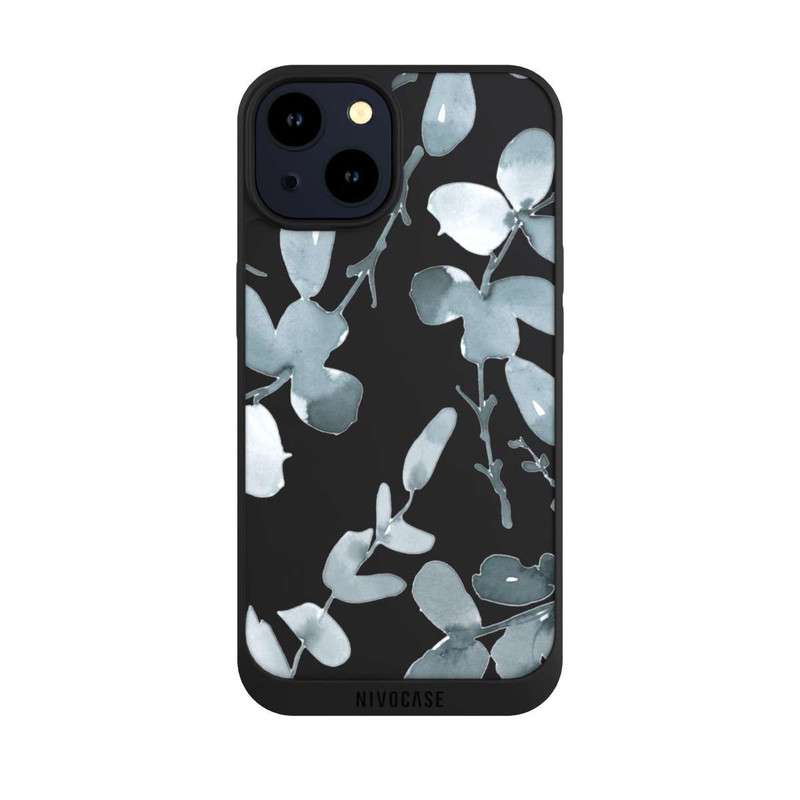 iPhone 14 NIVOpure Eucalyptus pattern transparent