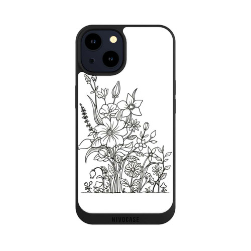 Apple iPhone 14 NIVOpure Flowers Line Art