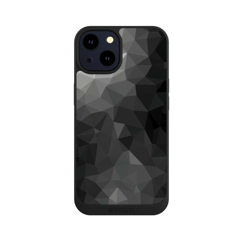 iPhone 14 NIVOpure Polygonal Mosaic Noir/Blanc