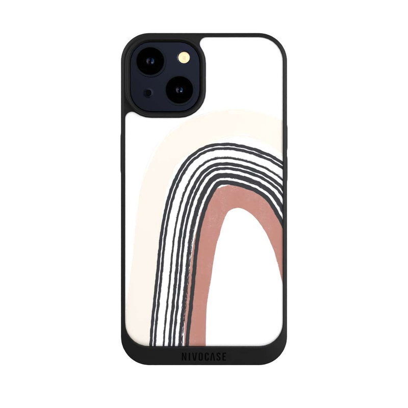 iPhone 14 NIVOpure Texturierter Regenbogen