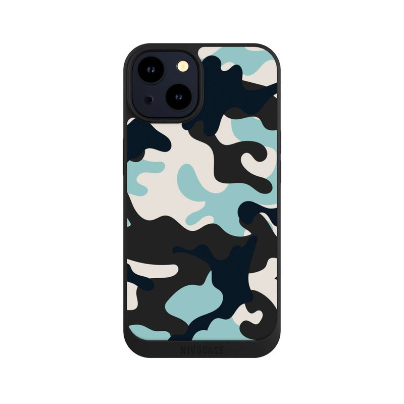 iPhone 14 NIVOpure Blue Camouflage