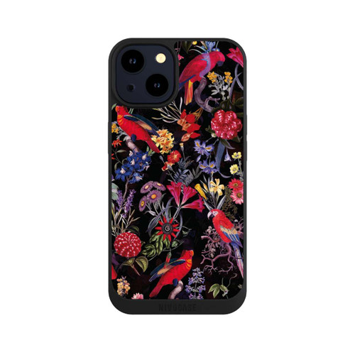 Apple iPhone 14 NIVOpure Dark Flowers and Parrots