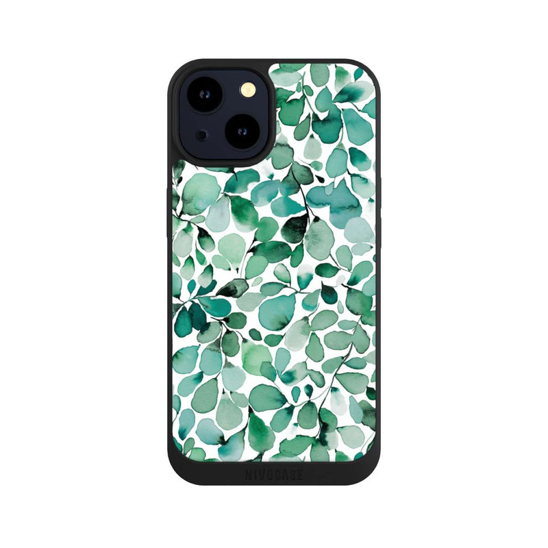 iPhone 14 NIVOpure Aquarellmuster Blätter