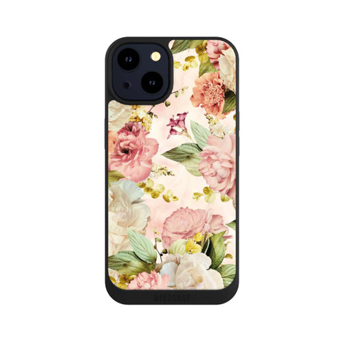 Apple iPhone 14 NIVOpure Flower Frame Peonies beige
