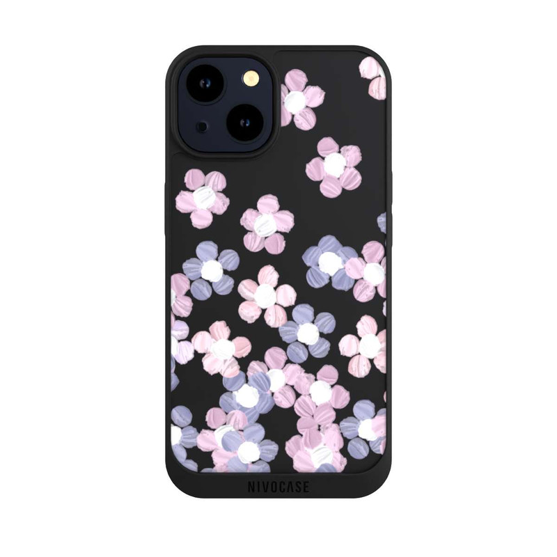 iPhone 14 NIVOpure Fleurs simples transparentes