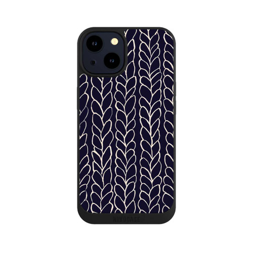 Apple iPhone 14 NIVOpure Tresses En Laine Dessins Marine