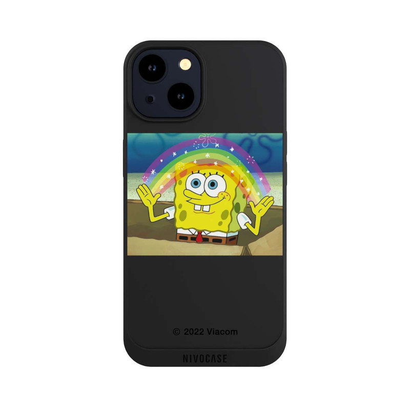 iPhone 14 NIVOpure Spongebob - Regenbogen Meme transparent