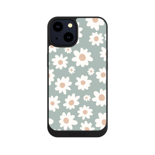 Apple iPhone 14 NIVOpure Gänseblümchen Muster grün