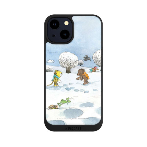 Apple iPhone 14 NIVOpure Kleiner Bär und kleiner Tiger im Schnee