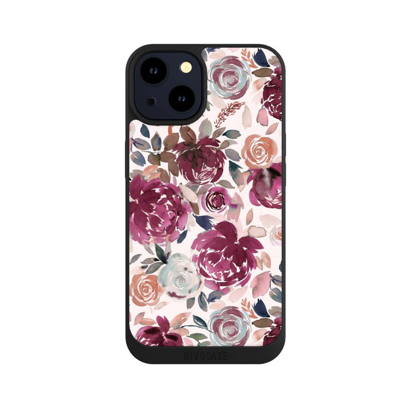 iPhone 14 NIVOpure Autumn Peonies and roses Pink