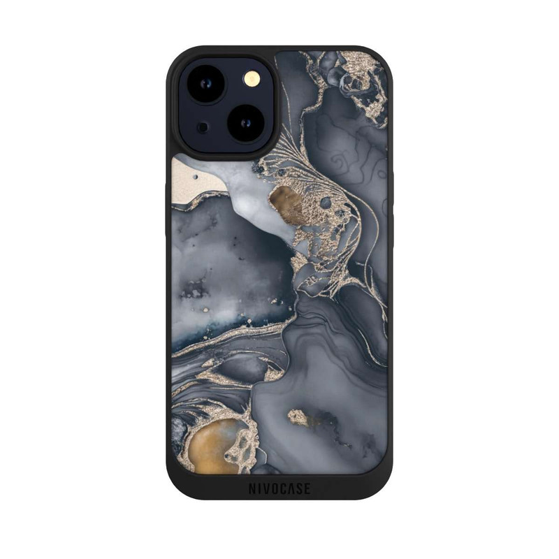 iPhone 14 NIVOpure Alcohol Ink Gold Grey