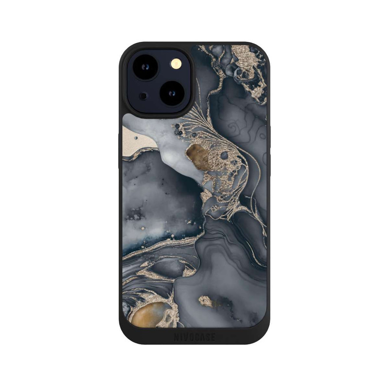 iPhone 14 NIVOpure Alcohol Ink Gold Grey