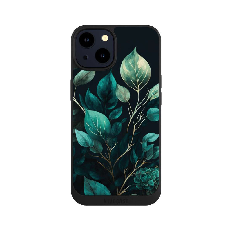 iPhone 14 NIVOpure Eukalyptus dunkler Hintergrund