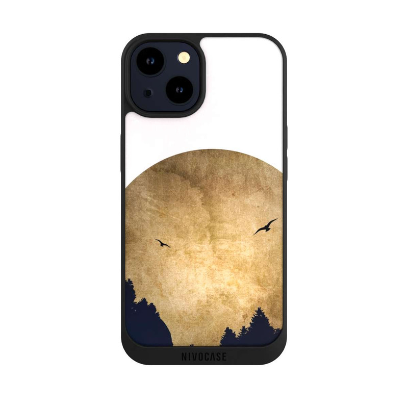 iPhone 14 NIVOpure Deux oiseaux et la lune