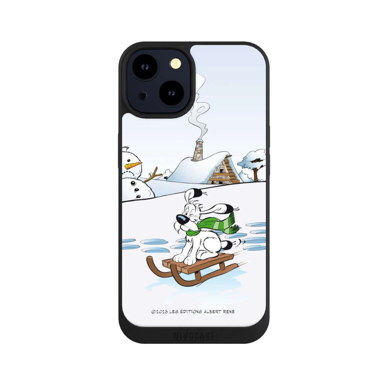 iPhone 14 NIVOpure Idefix fährt Schlitten