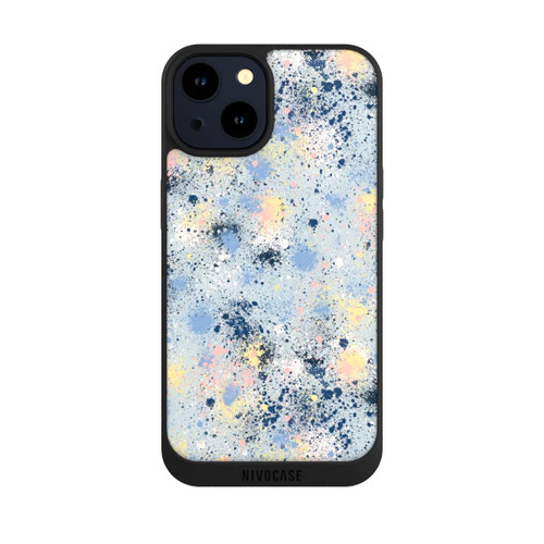 Apple iPhone 14 NIVOpure Ink Dripping Dust Texture Blue