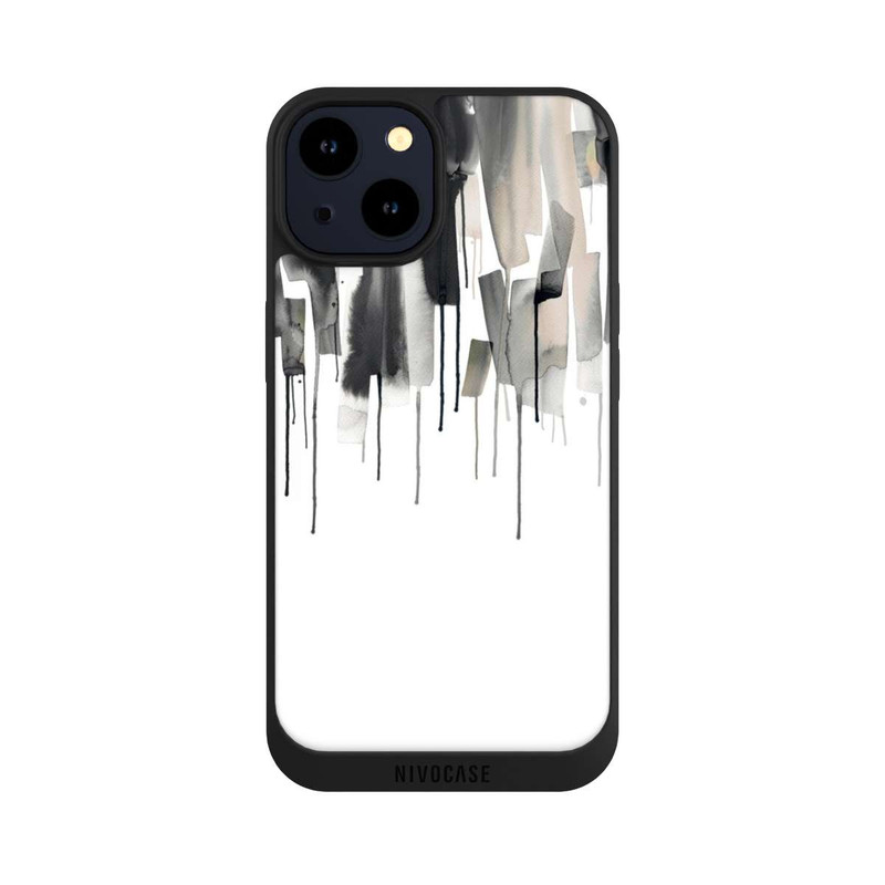 iPhone 14 NIVOpure Watery Stripes Japandi Black