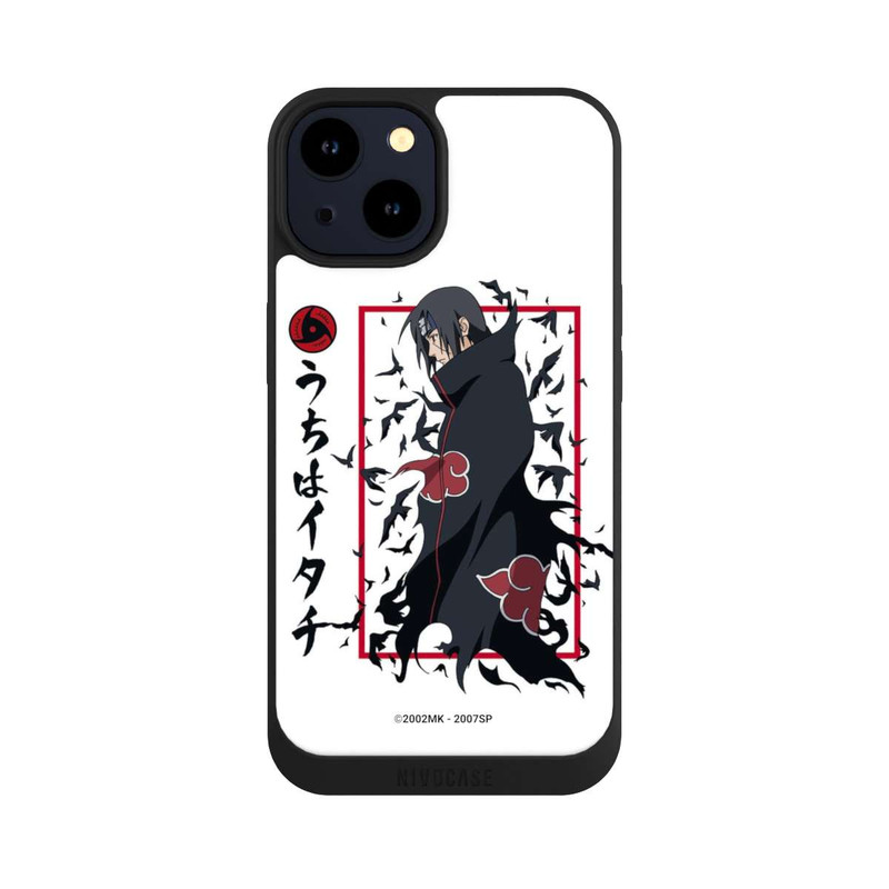 iPhone 14 NIVOpure Itachi Krähen Weiß