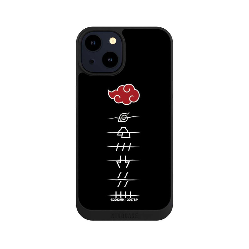 iPhone 14 NIVOpure Akatsuki Member Symbols Black
