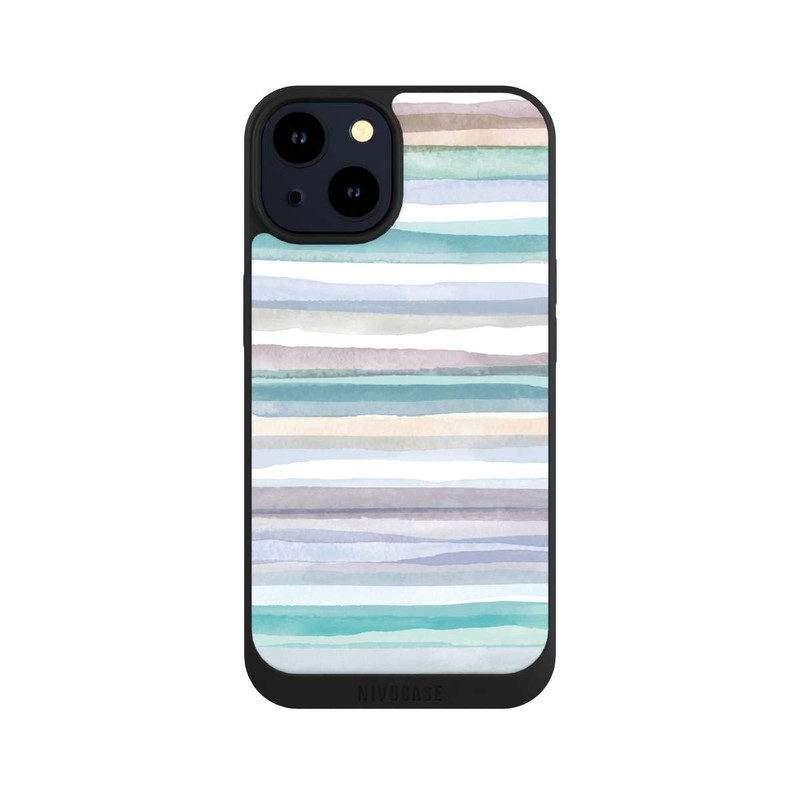 iPhone 14 NIVOpure Pastel Stripes Blue